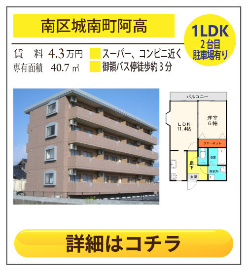 熊本県熊本市南区城南町阿高マンショングランドールⅡ 402
